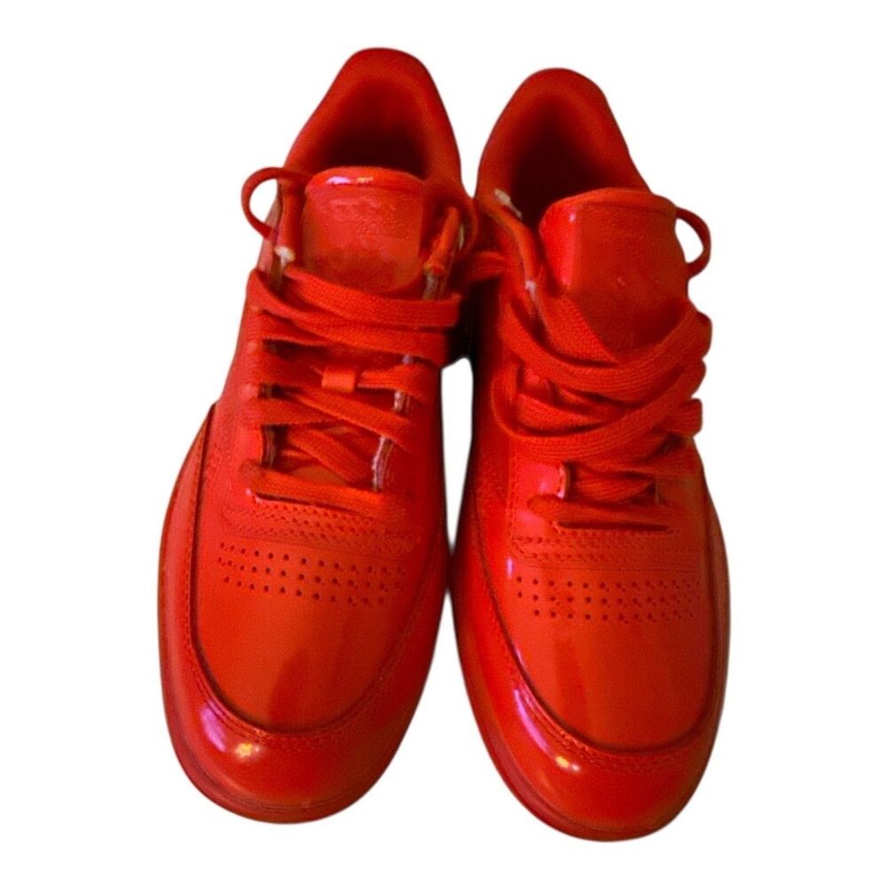 Reebok Women Club C Double FZ5219 Red Low Top Athletic Tennis Lace Up Shoe SZ 7